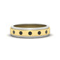Mens Two Tone Bezel Stone Wedding Ring Fascinating Diamonds