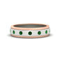 Mens Two Tone Bezel Stone Wedding Ring Fascinating Diamonds