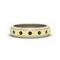 Mens Two Tone Bezel Stone Wedding Ring Fascinating Diamonds