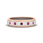 Mens Two Tone Bezel Stone Wedding Ring Fascinating Diamonds