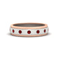 Mens Two Tone Bezel Stone Wedding Ring Fascinating Diamonds
