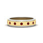 Mens Two Tone Bezel Stone Wedding Ring Fascinating Diamonds
