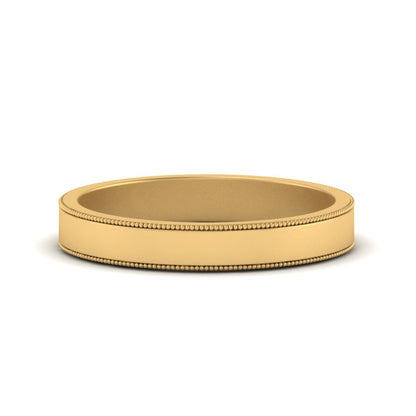 Flat Milgrain Mens Wedding Band Fascinating Diamonds