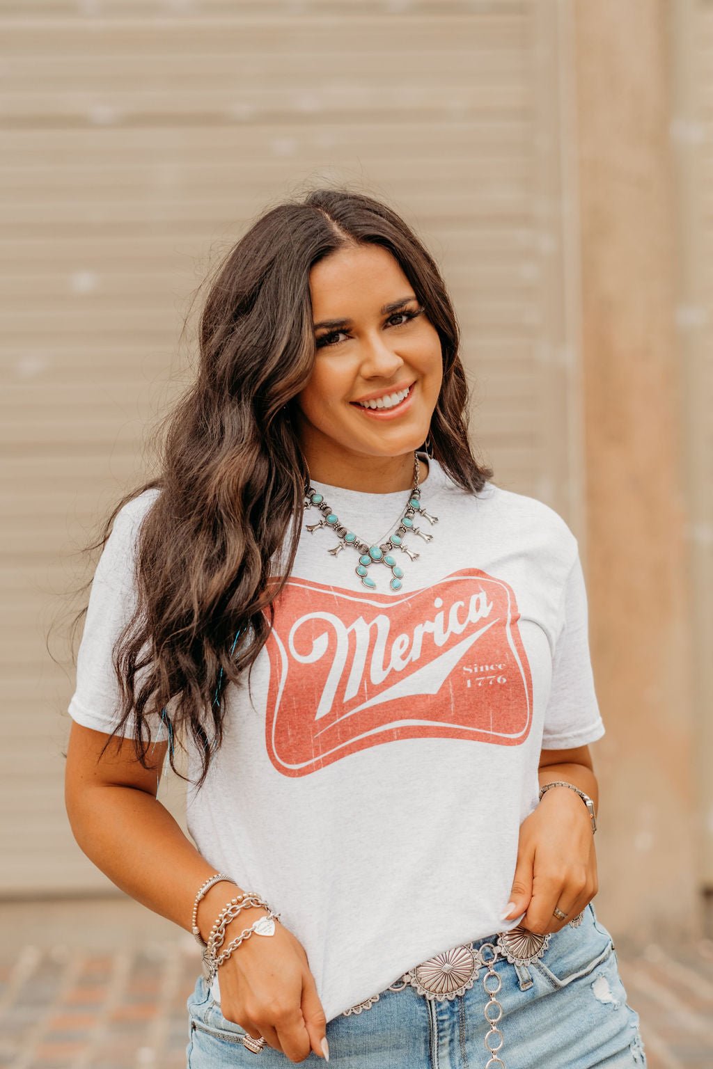 Merica Red Logo Graphic Tee Wild Junkie