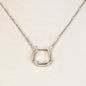 Mesa - Western Horse Stirrup Necklace in Gold Urban-Equestrian