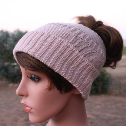 Messy Bun Alpaca Hat Purely Alpaca