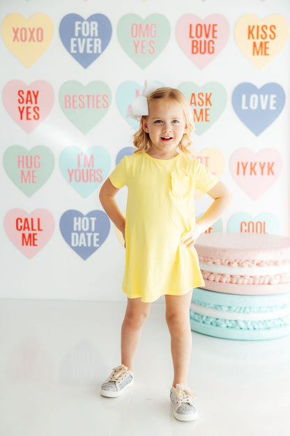 Yellow T-Shirt Dress