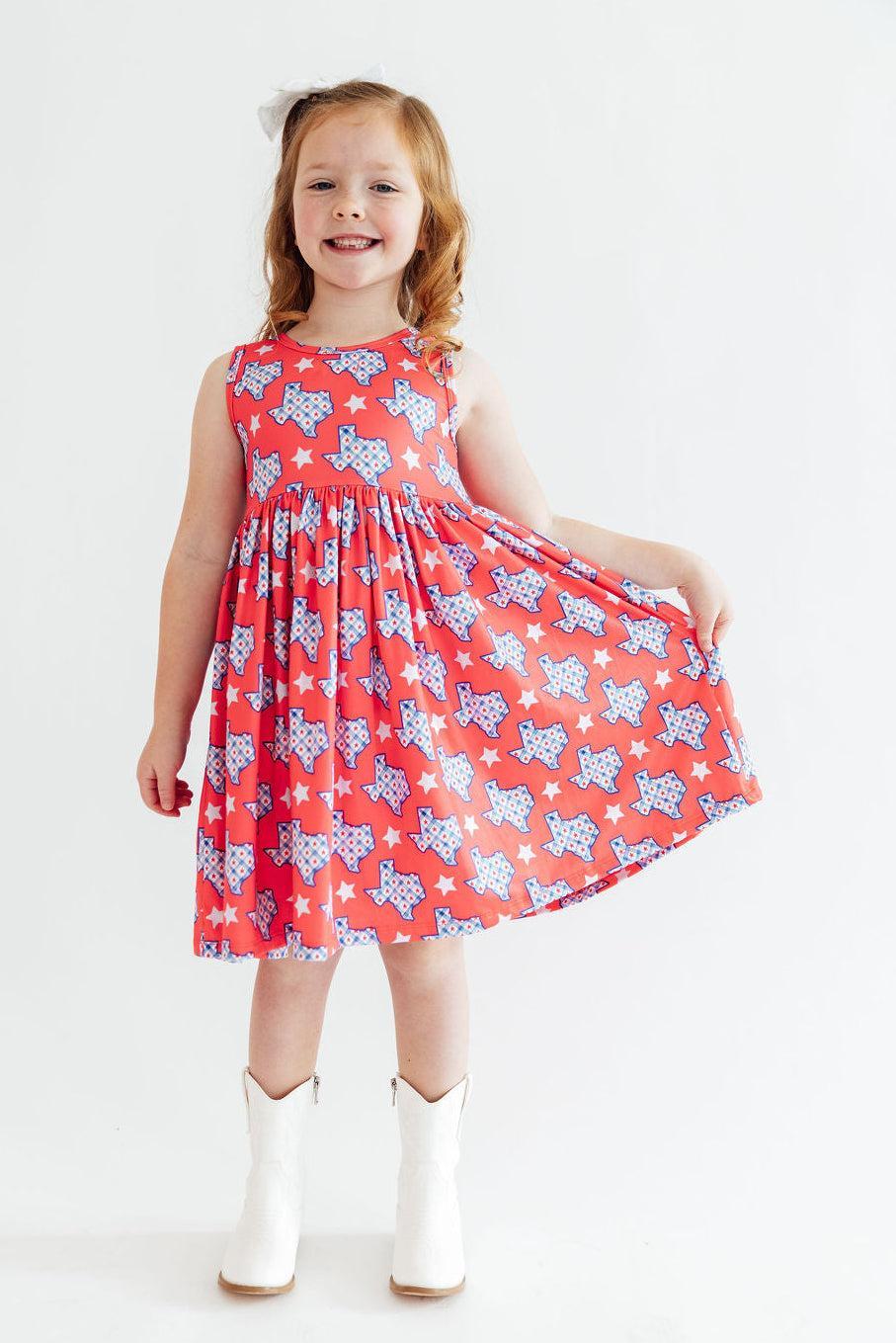 Texas Pride Tank Twirl Dress