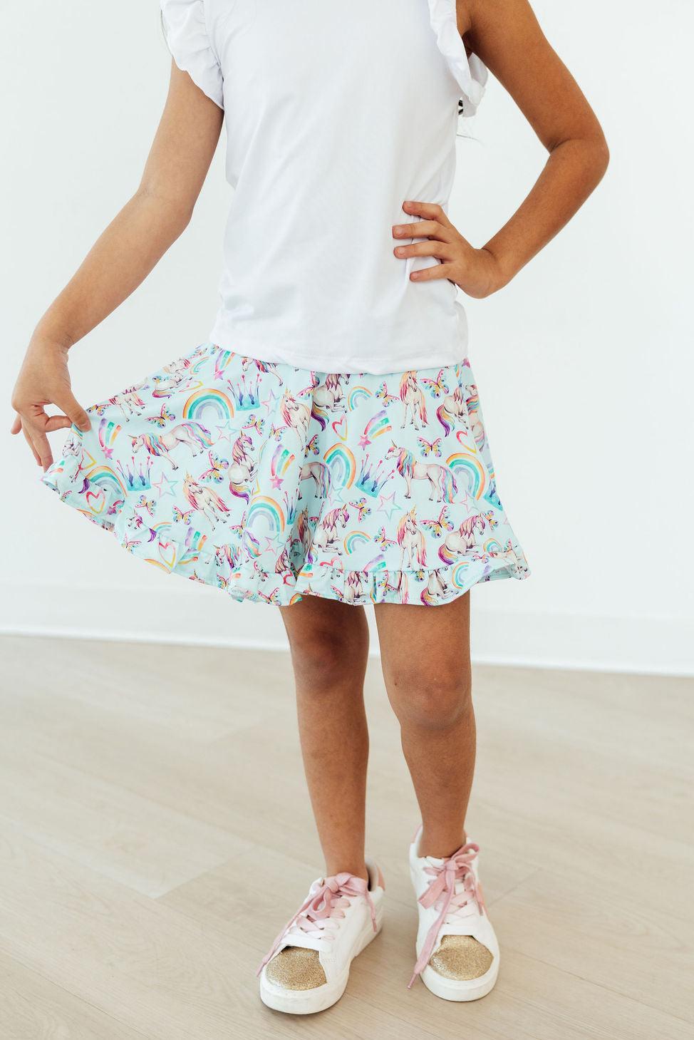 Unicorn Queen Ruffle Twirl Skort Mila & Rose ®