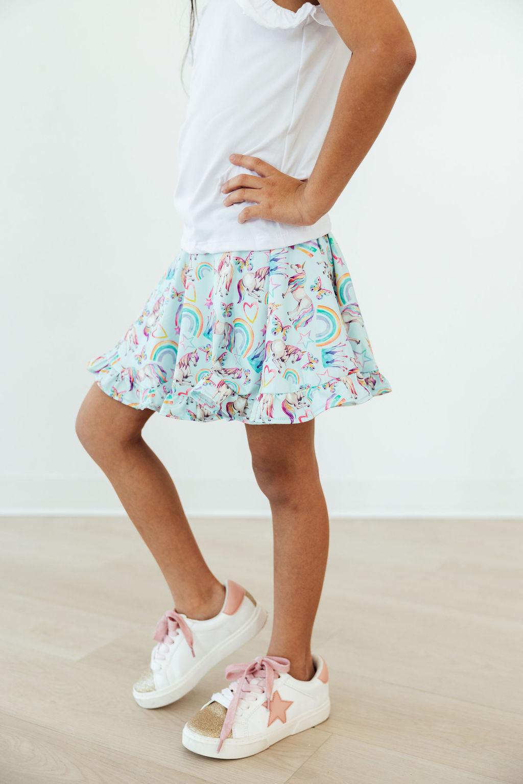 Unicorn Queen Ruffle Twirl Skort Mila & Rose ®