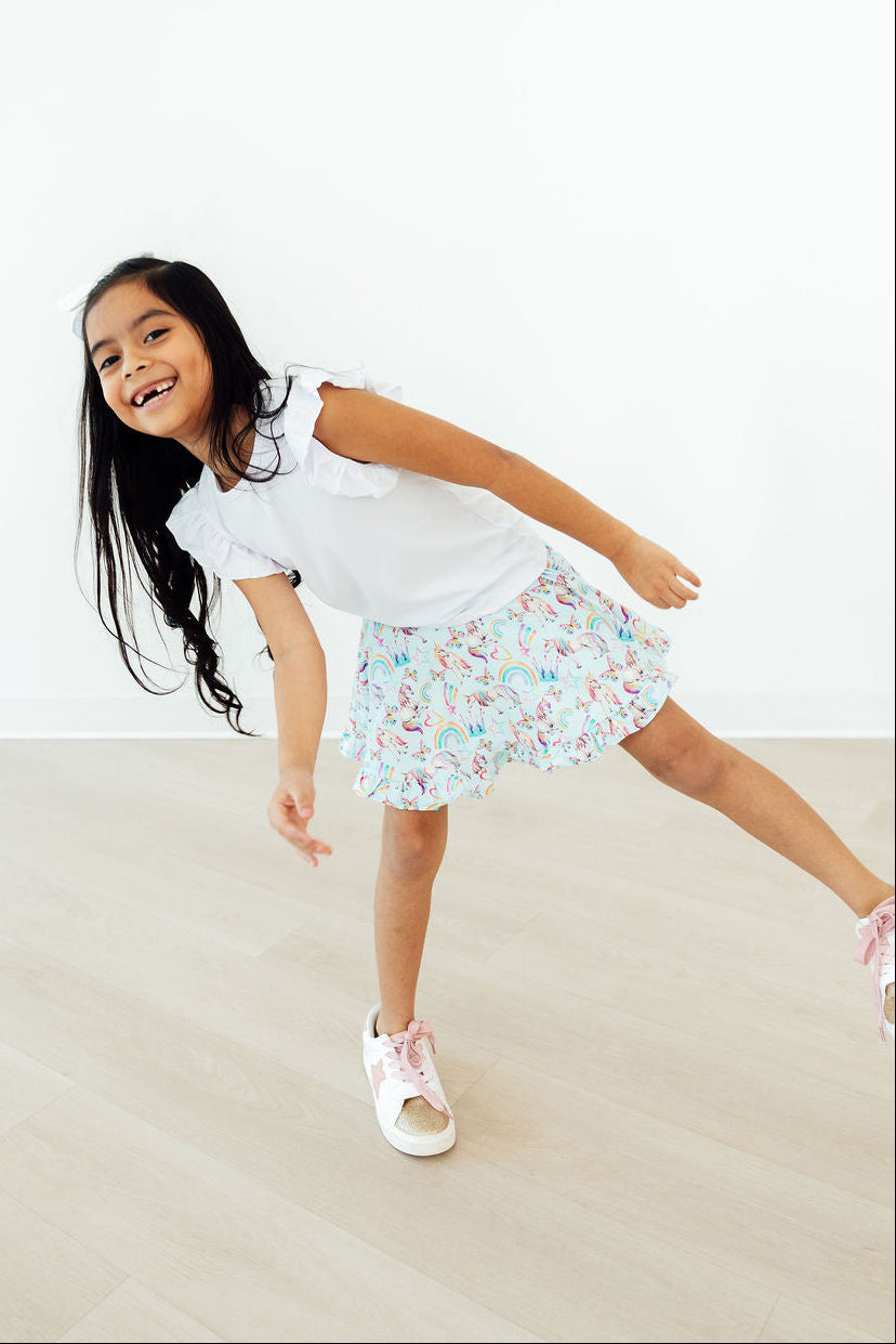 Unicorn Queen Ruffle Twirl Skort Mila & Rose ®