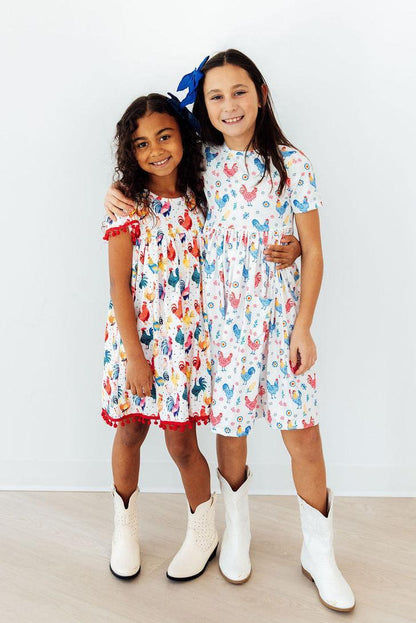 Rooster Pom Pom Dress