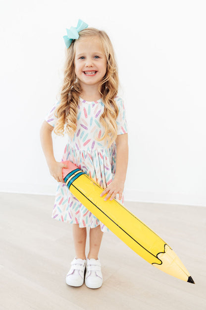 Color Crayons S/S Pocket Twirl Dress Mila & Rose ®