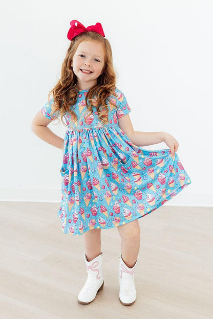 Delightful Desserts S/S Pocket Twirl Dress Mila & Rose ®