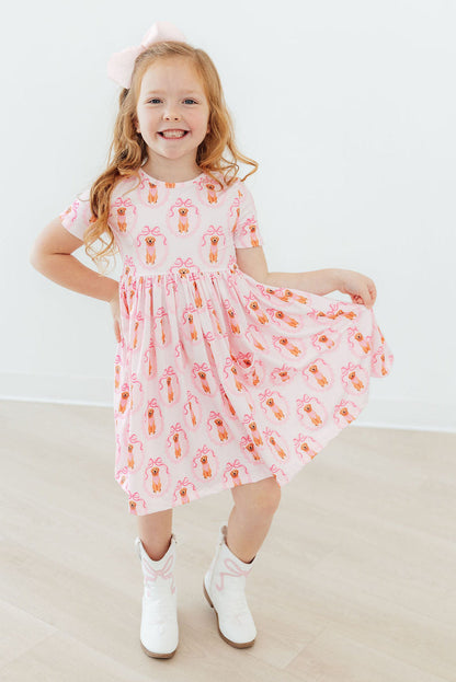 Girl's Best Friend S/S Pocket Twirl Dress Mila & Rose ®