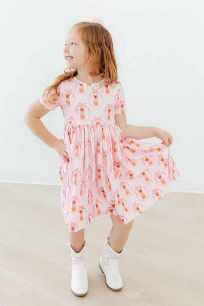 Girl's Best Friend S/S Pocket Twirl Dress Mila & Rose ®