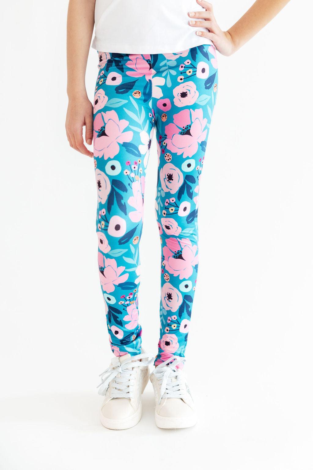 Twirling in Teal Leggings Mila & Rose ®