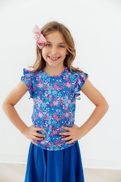 Dreaming Daisies S/S Ruffle Tee Mila & Rose ®