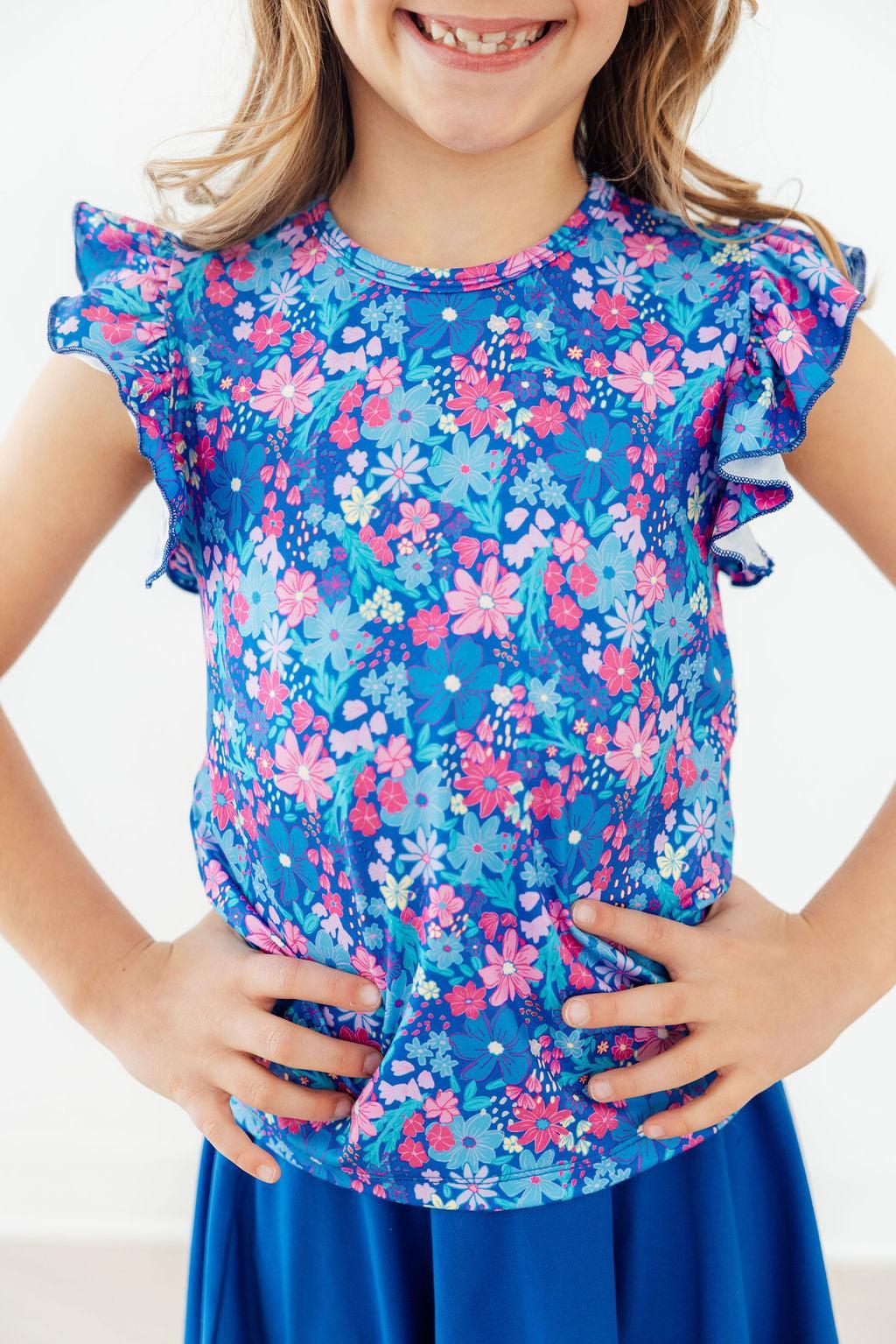 Dreaming Daisies S/S Ruffle Tee Mila & Rose ®