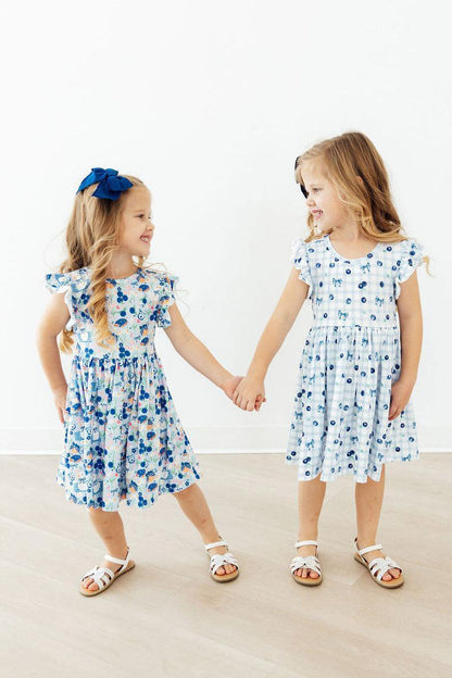Berry Cute Flutter Sleeve Twirl Dress Mila & Rose ®