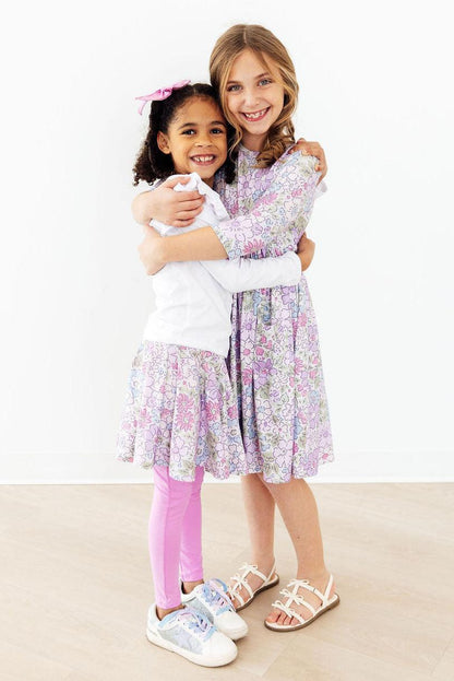 Spring Gardens 3/4 Sleeve Pocket Twirl Dress Mila & Rose ®