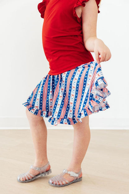 All-American Girl Ruffle Twirl Skort Mila & Rose ®