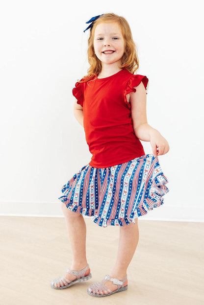 All-American Girl Ruffle Twirl Skort Mila & Rose ®