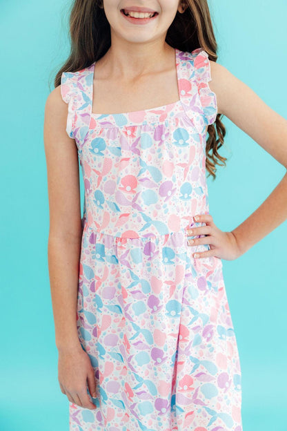 Mermaid Tails Ruffle Cross Back Dress Mila & Rose ®