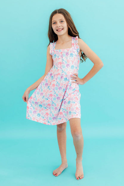 Mermaid Tails Ruffle Cross Back Dress Mila & Rose ®