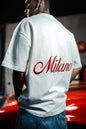 Men's Oversize 'Milano' Embroidered T-Shirt - Streetwear Designer Tee Withinblack