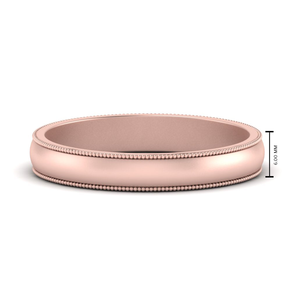 Milgrain Matte Finish Mens Band Fascinating Diamonds