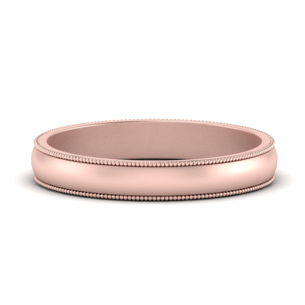 Milgrain Matte Finish Mens Band Fascinating Diamonds