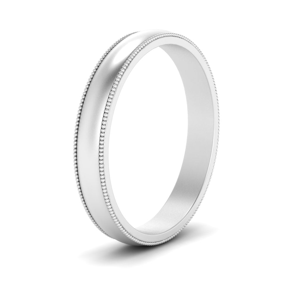 Milgrain Matte Finish Mens Band Fascinating Diamonds
