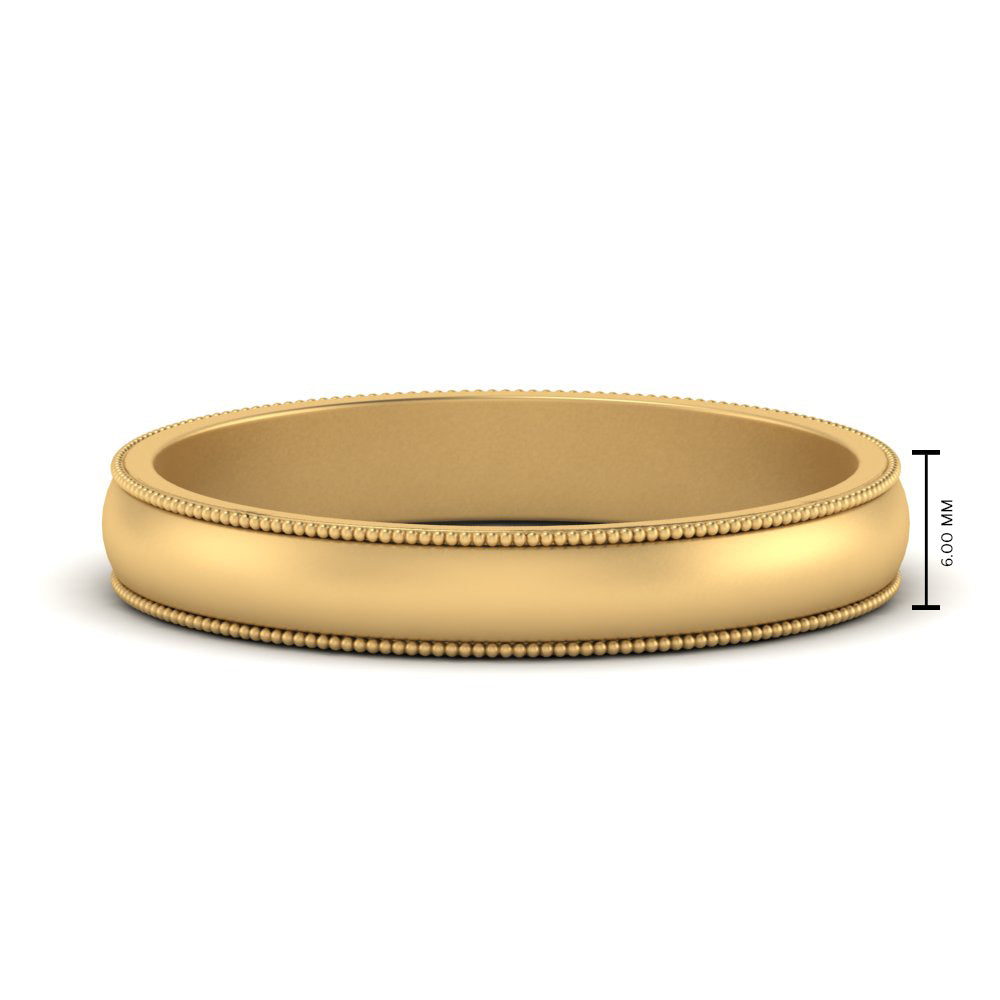 Milgrain Matte Finish Mens Band Fascinating Diamonds