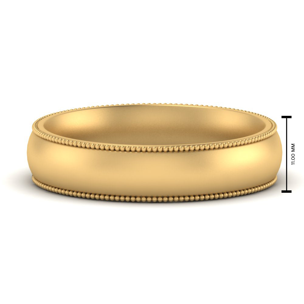 4 mm Milgrain Comfort Fit Mens Wedding Band Fascinating Diamonds