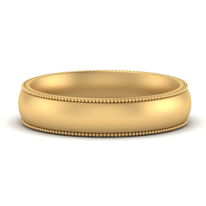 4 mm Milgrain Comfort Fit Mens Wedding Band Fascinating Diamonds