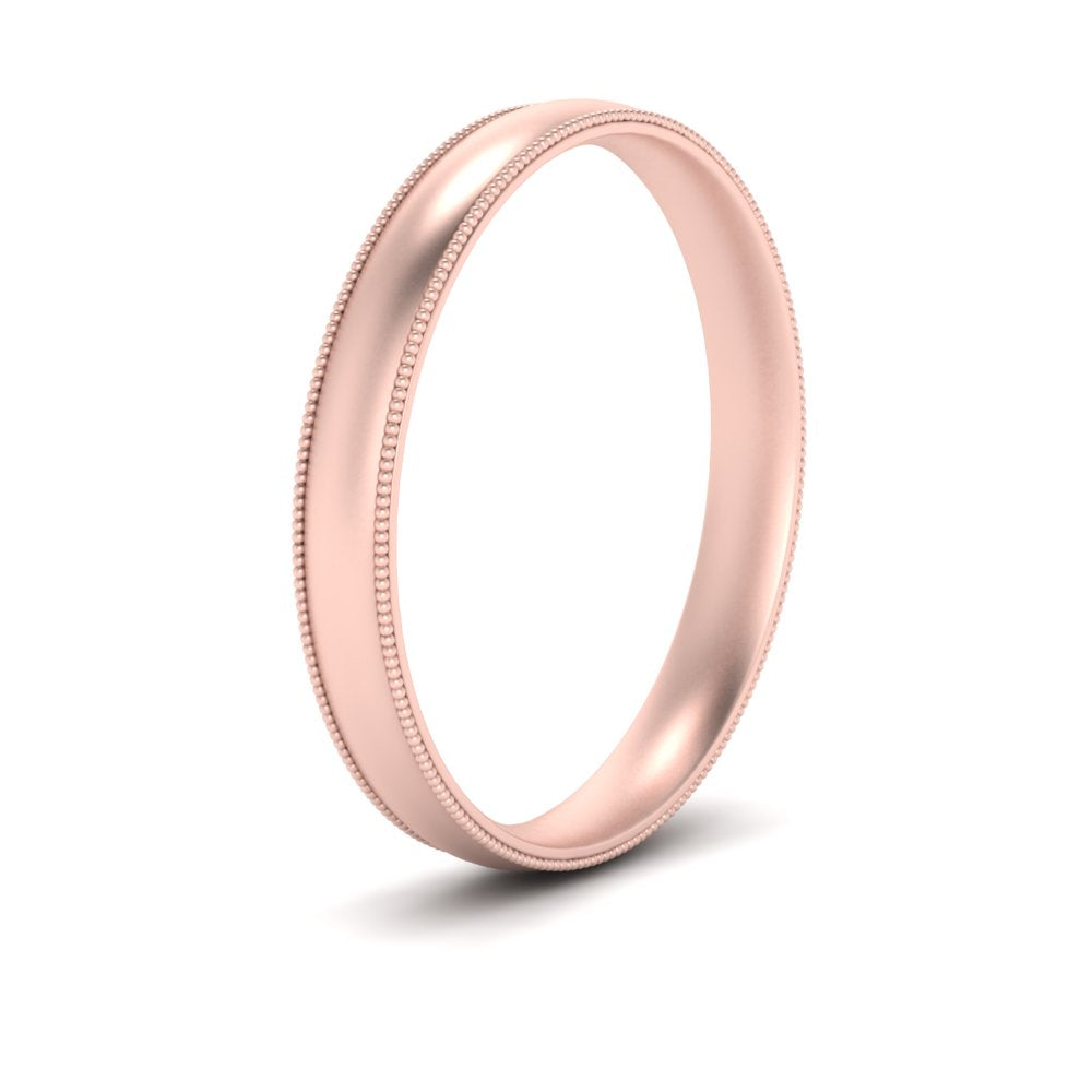 4 mm Milgrain Comfort Fit Mens Wedding Band Fascinating Diamonds