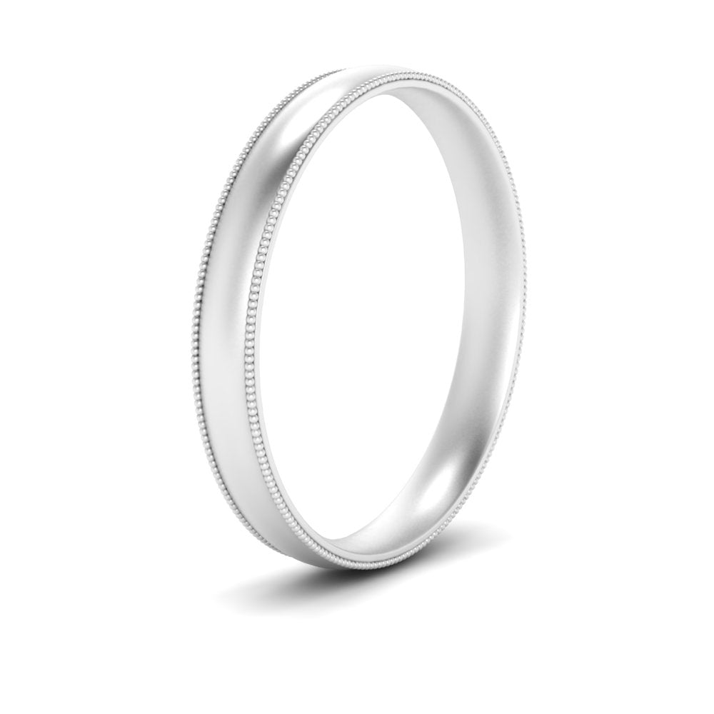 4 mm Milgrain Comfort Fit Mens Wedding Band Fascinating Diamonds