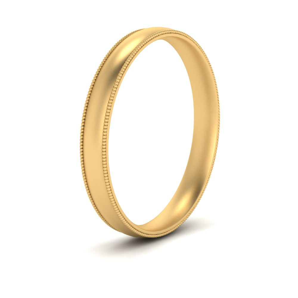 4 mm Milgrain Comfort Fit Mens Wedding Band Fascinating Diamonds