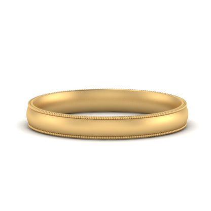 4 mm Milgrain Comfort Fit Mens Wedding Band Fascinating Diamonds