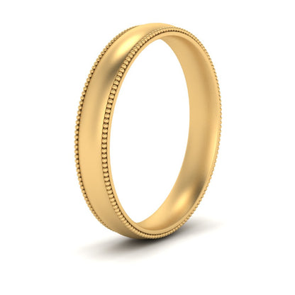 4 mm Milgrain Comfort Fit Mens Wedding Band Fascinating Diamonds