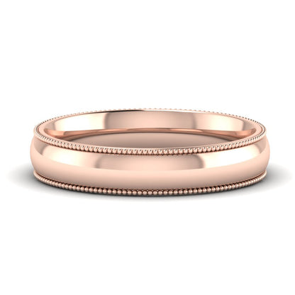 Comfort Fit Wedding Band Milgrain Edge Fascinating Diamonds