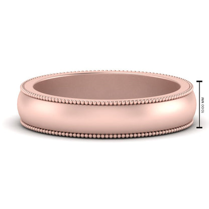 Milgrain Matte Finish Mens Band Fascinating Diamonds