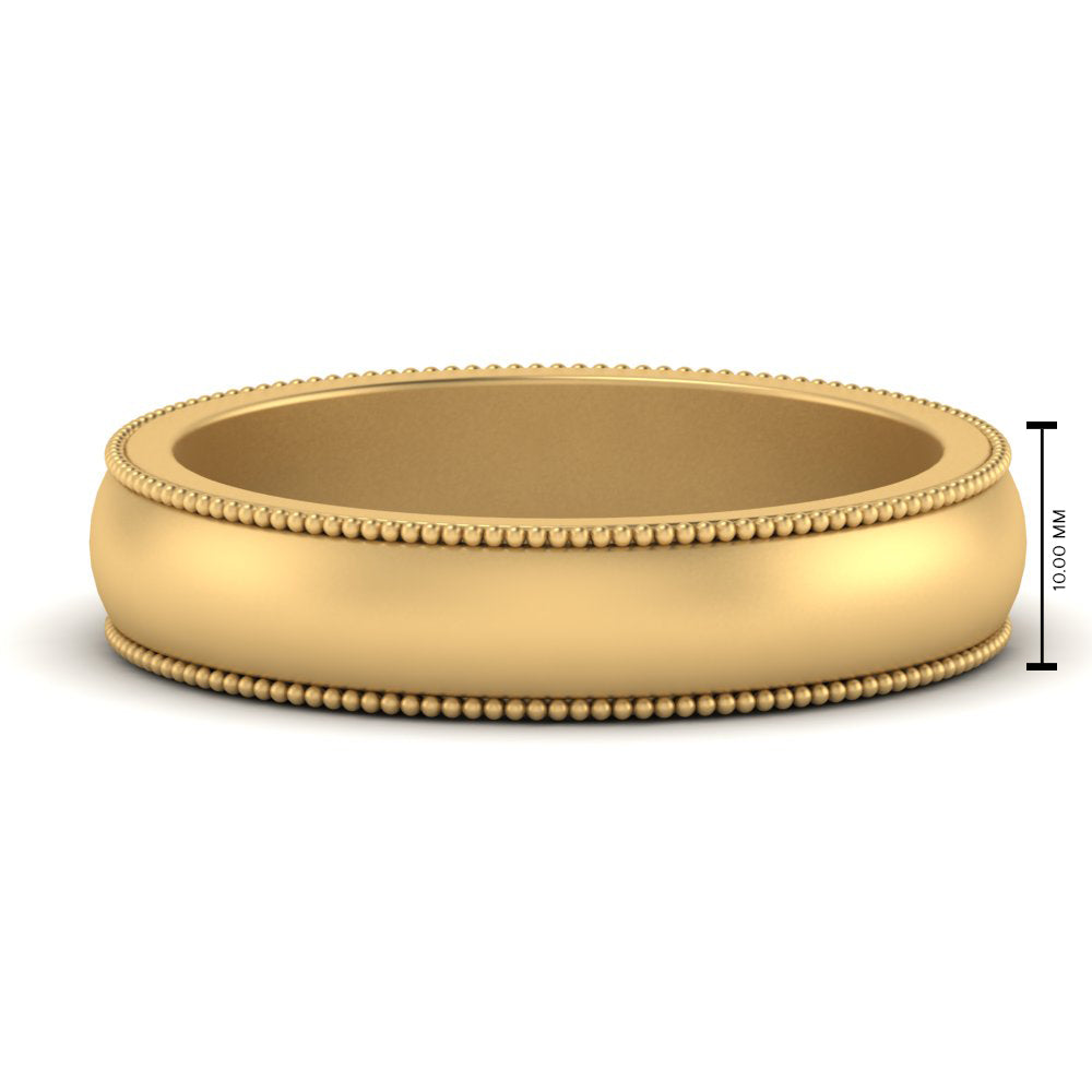 Milgrain Matte Finish Mens Band Fascinating Diamonds
