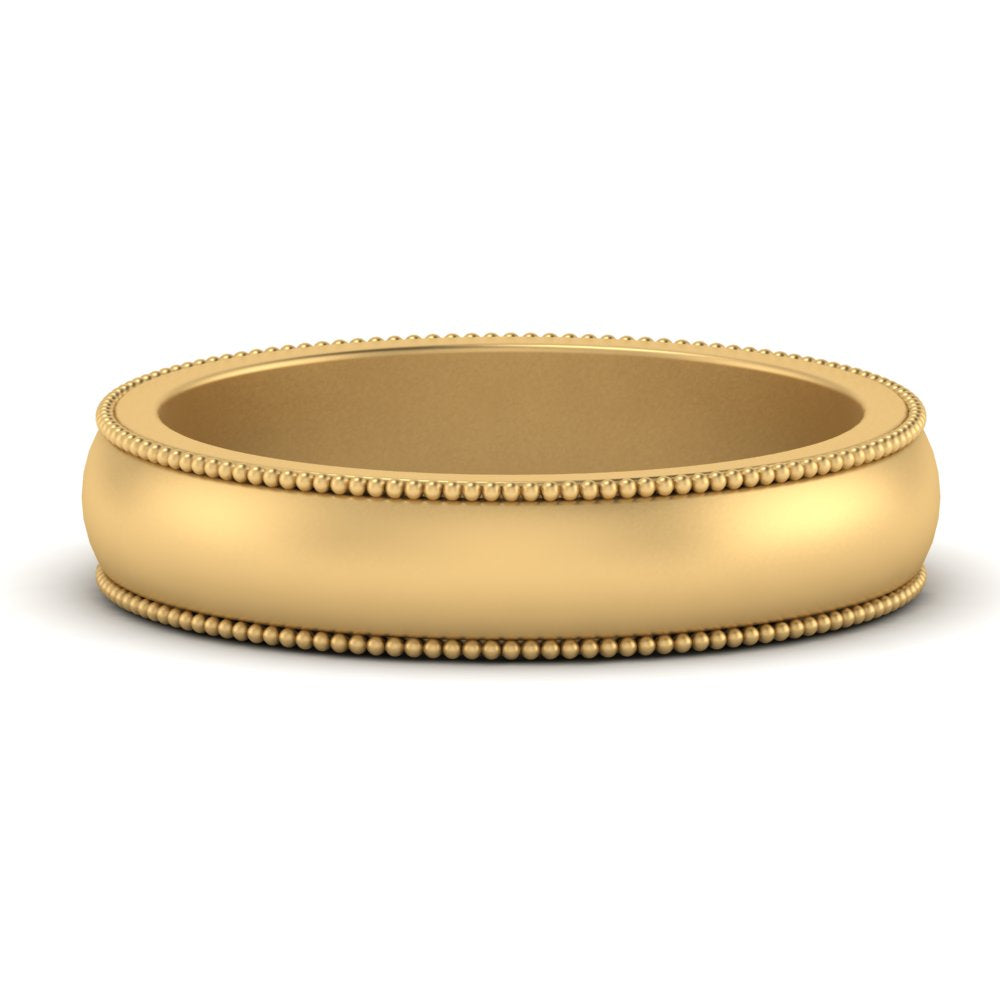 Milgrain Matte Finish Mens Band Fascinating Diamonds