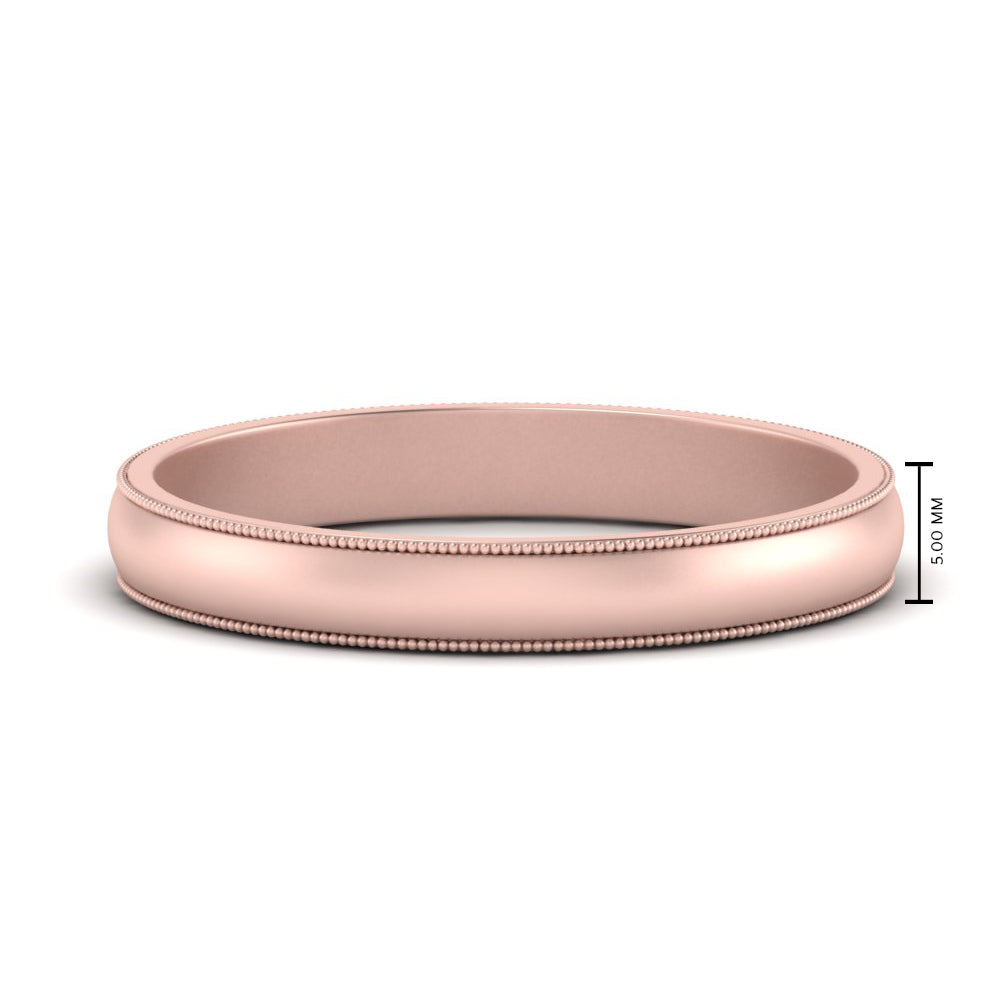 Milgrain Matte Finish Mens Band Fascinating Diamonds