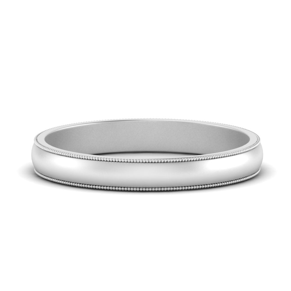 Milgrain Matte Finish Mens Band Fascinating Diamonds