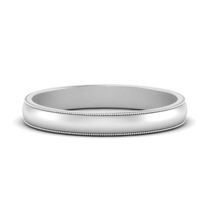 Milgrain Matte Finish Mens Band Fascinating Diamonds