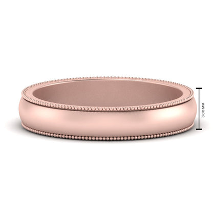 Milgrain Matte Finish Mens Band Fascinating Diamonds