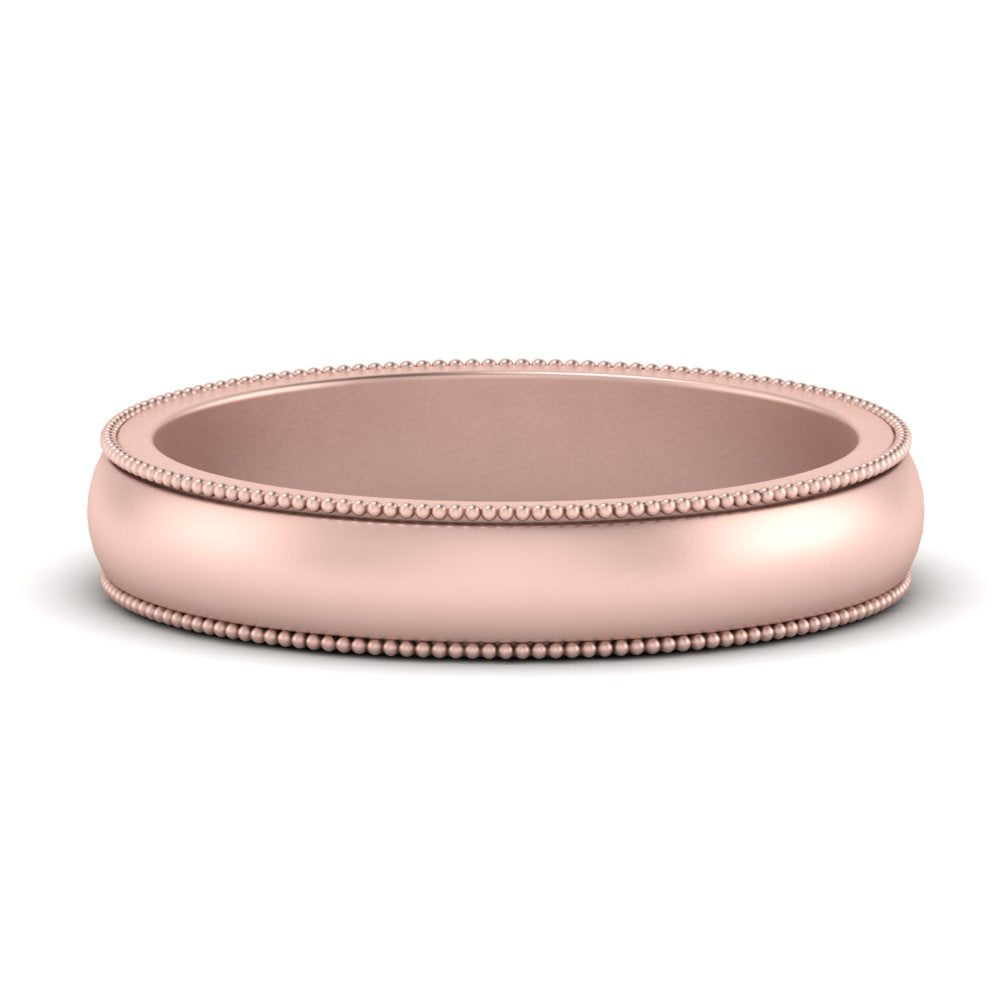 Milgrain Matte Finish Mens Band Fascinating Diamonds